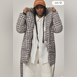 Badgley Mischka Yoko Shawl Collar Puffer Jacket NWT